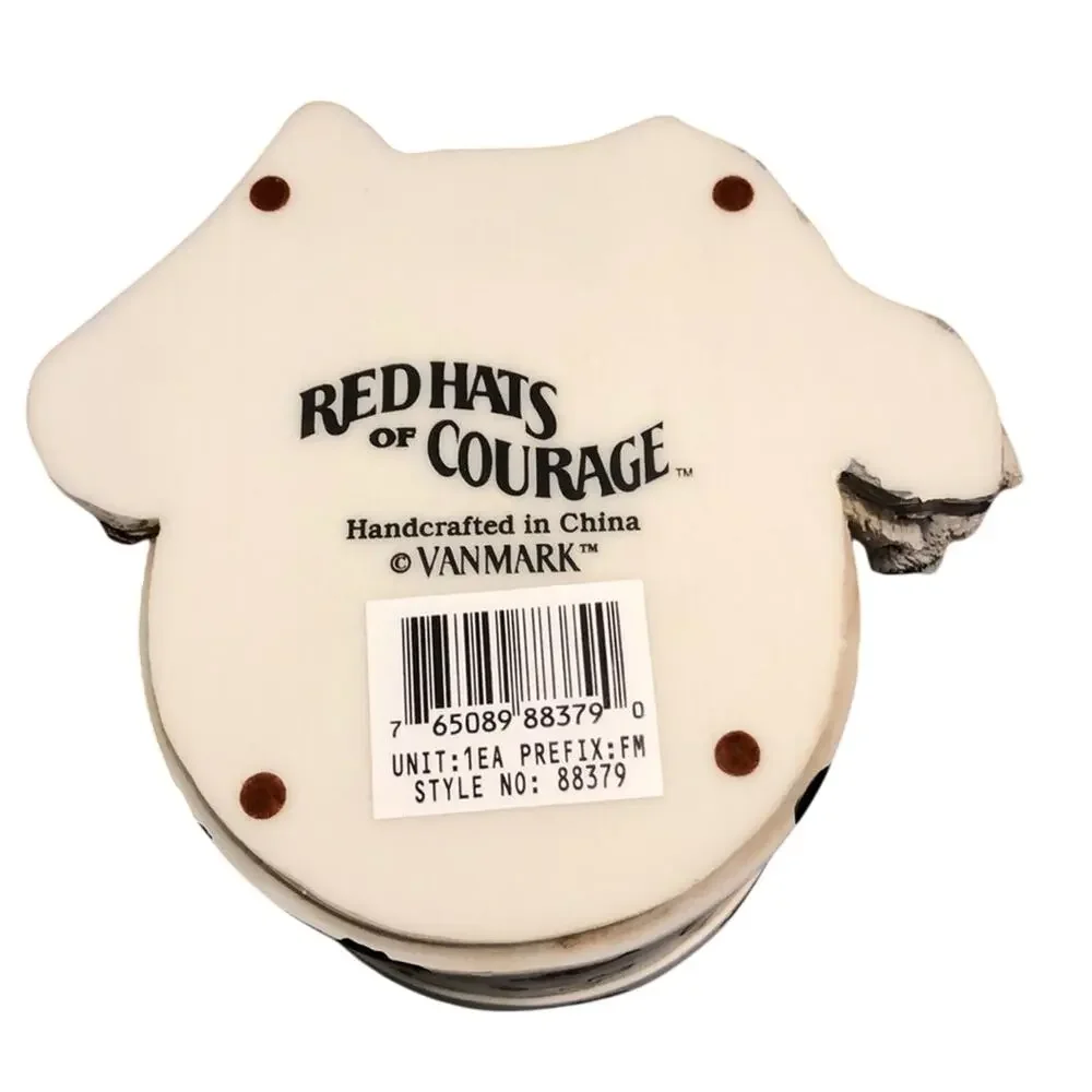 Vanmark Red Hats of Courage Dalmatians Candleholder FireFighter